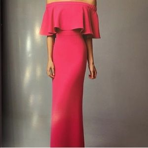 Alberto Makali Off shoulder gown